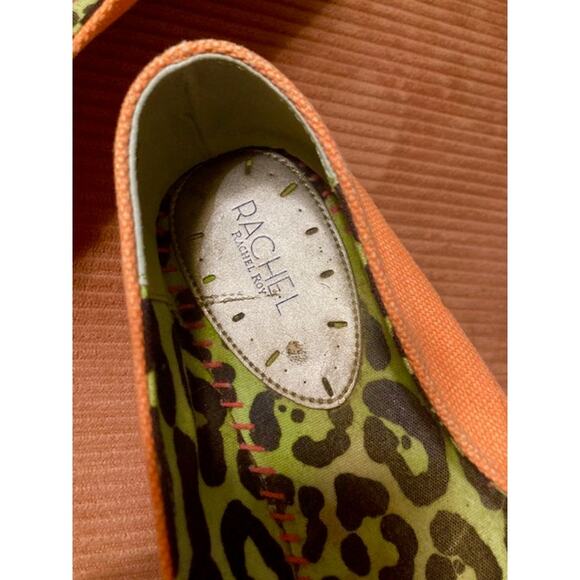 Bright Orange & Pink Colorblock Espadrille Flats By Rachel Roy - Size 7.5 - Picture 6 of 6